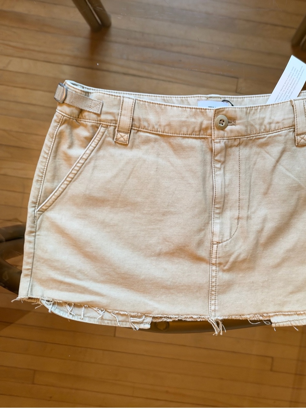 Aritzia Tna Marissa Super Low Rise Micro Skirt Olive Green - Size 4